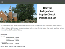 Tablet Screenshot of harvestindbaptist.org